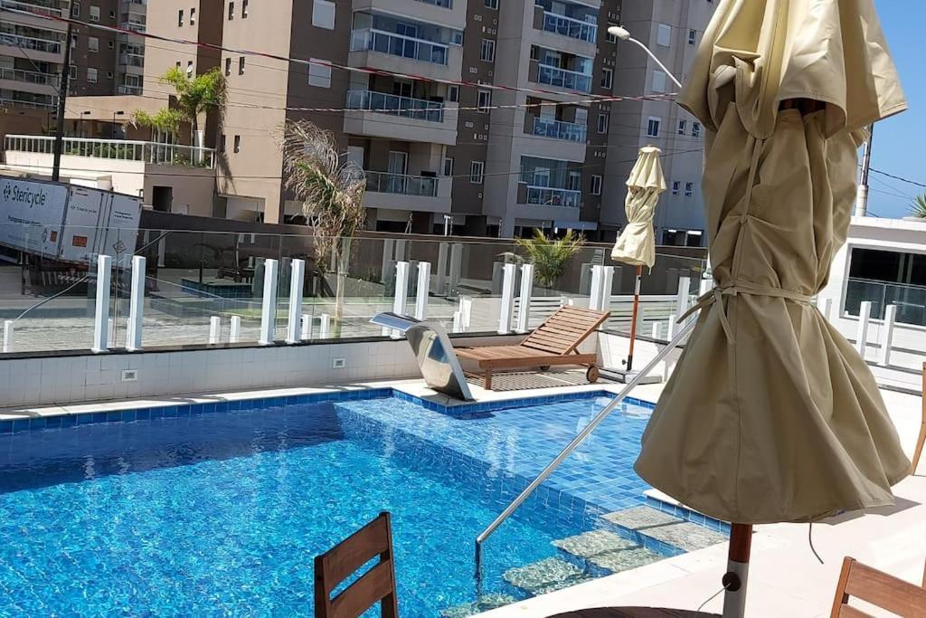Ap, Condominio, Vista Do Mar, Piscina, Estacionamento Itanhaém Eksteriør bilde